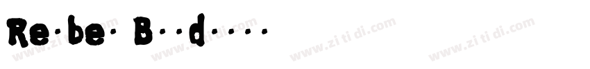 Reuben Bold字体转换